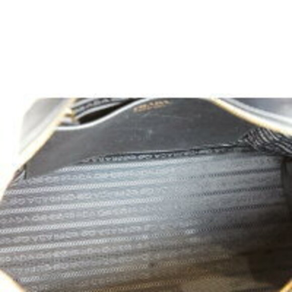 Prada Calf Trimmed Saffiano Esplanade tote bag black grey - Picture 5 of 9